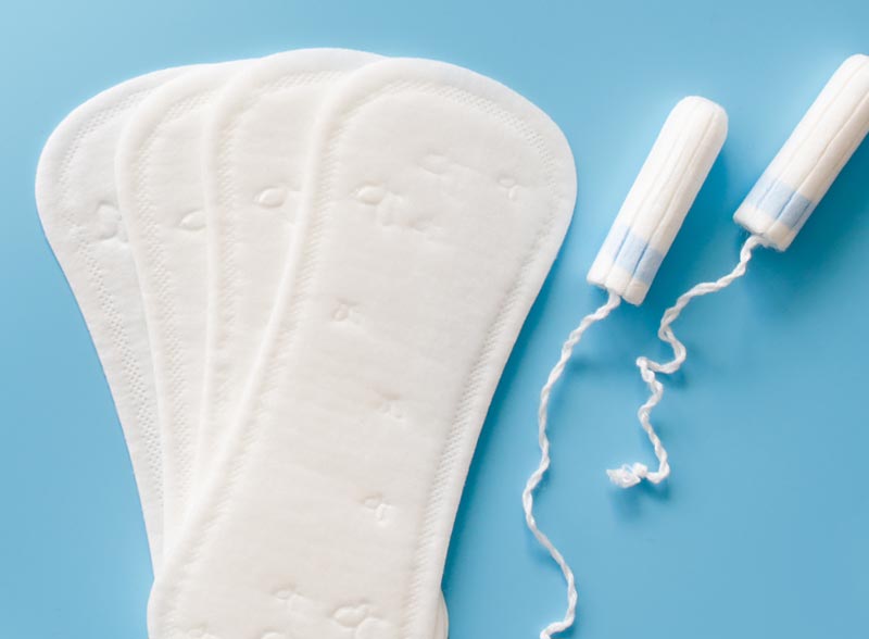 Dispensing free sanitary items safely