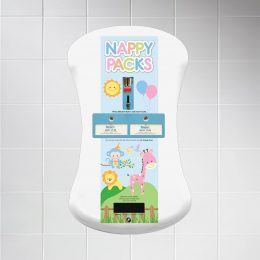 Duo Curve nappy vending machine animal graphics